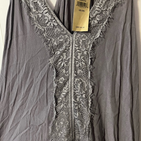 NWT O/S American Eagle Purple Sleeveless Lace Pullover Summer Dress - Picture 2 of 16